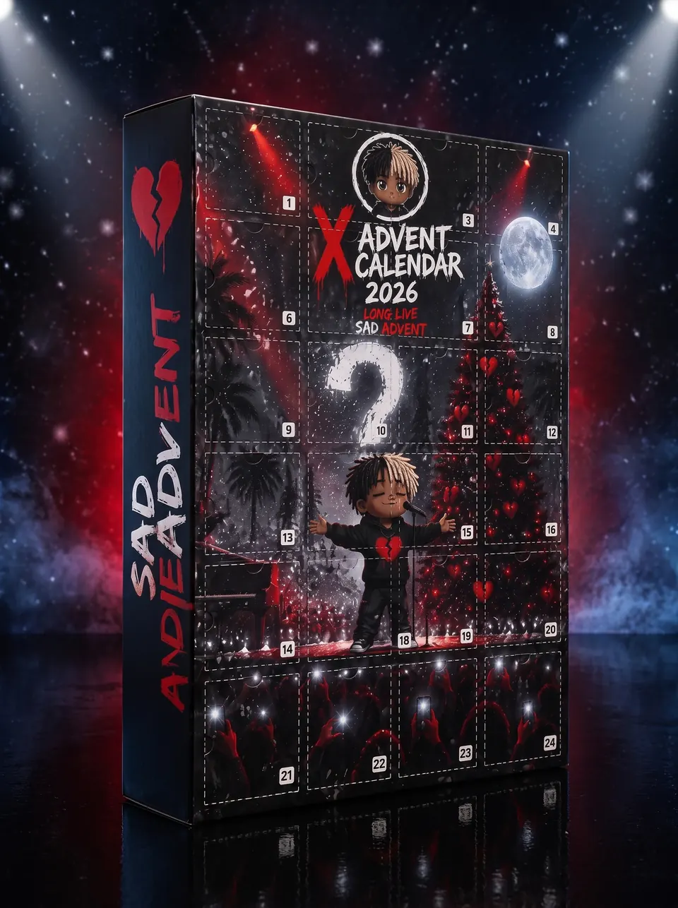 Sad Advent calendar front